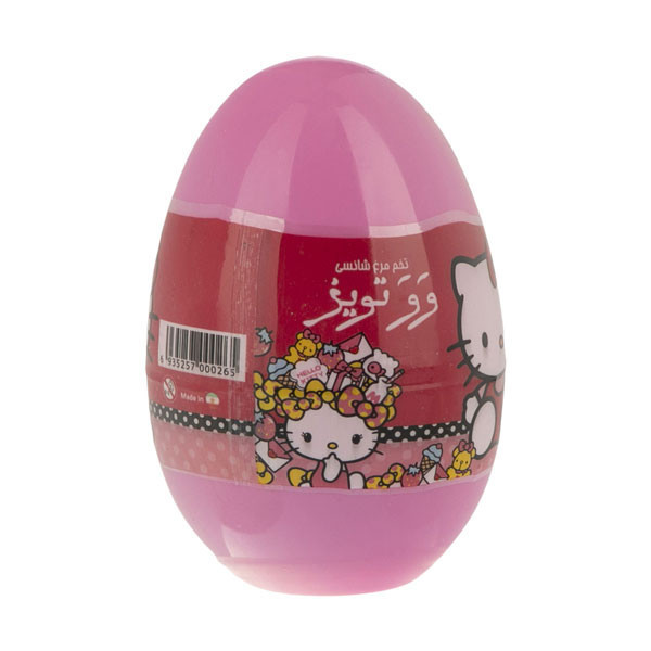 تخم مرغ شانسی وو تویز مدل هلو کیتی مجموعه 24 عددی